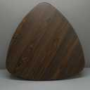 Folding Coffee Tables for Small Spaces Foldable Industrial Sofa Center Table Triangle Design Wood Framed Coffee Table Mid Century Rustic Brown Floor Desk for Living Room Balcony