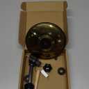 MerriVibe Car Cymbal Air VentMini Cymbal Drum Toy for Dashboard, Clip-On Dashboard Drum for Crisp Sound, Funny Stress Relief Gift for Drivers, Road Trips & Music LoversGolden