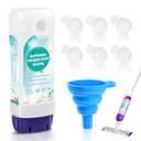 Refillable Bottle for Swiffer® Power Mop™ - 24 FL.OZ Reusable HDPE Container with 6 Leak-Proof Seals & 1 Funnel, Easy Install for Use with Any Cleaning Solution