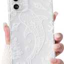 NITITOP Compatible with Samsung Galaxy A54 Case Clear Cute Shell Whale Sea Ocean Animal Pattern for Women Girls Full Camera Lens Slim Shockproof Protective Phone Cover - White Fish