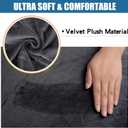 Smiry Velvet Seat Covers for Dining Room Chair Set of 2, Stretch Fit Removable Washable Chair Seat Cushion Protector Slipcovers with Ties, Dark Grey