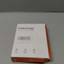 Flat Plug Power Strip Surge Protector, 5ft Ultra Thin Extension Cord with 4 USB Wall Charger(2 USB C Port), 6 Widely-Spaced Outlets Power Strip Compact for Travel, Office, Dorm Room Essentials (Black)