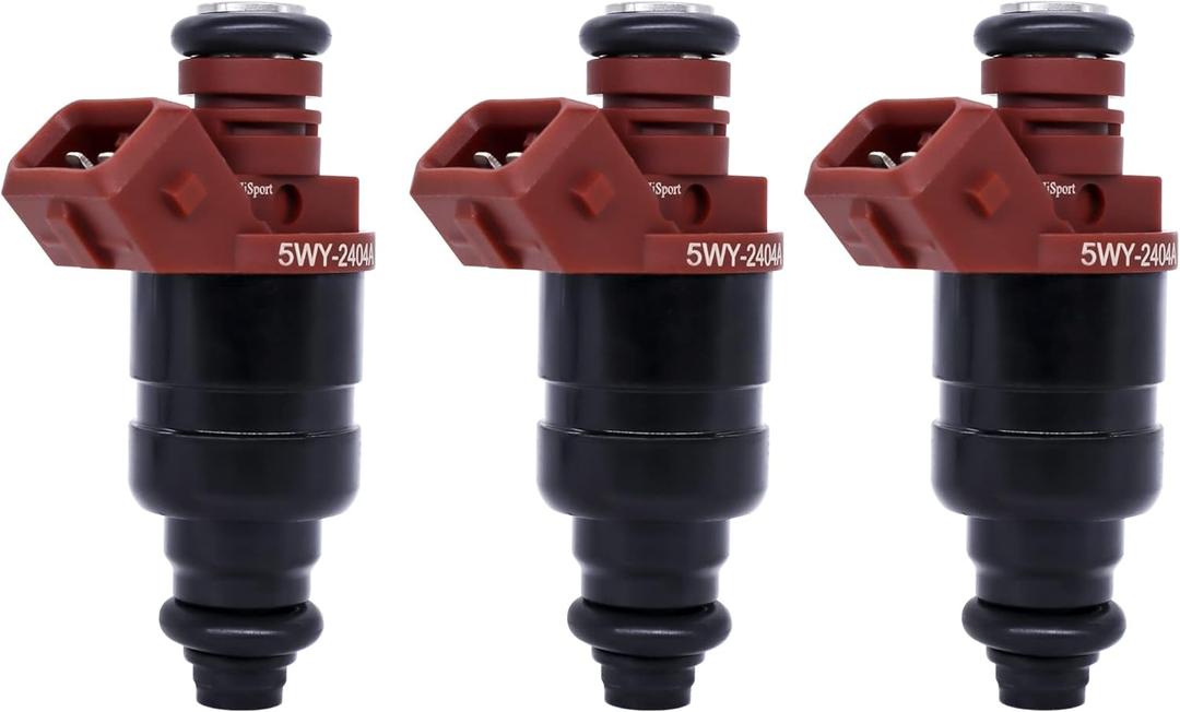HiSport Fuel Injector 3 PCS 5WY2404A Compatible with John Deere 825i Gator 3 Cylinder Engine MIA11720