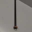 Amazon Basics No Drill, Non Slip Tension Curtain Rod, Adjustable Length 24-36", Classic Finial, Bronze