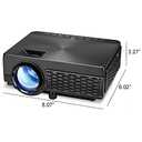 GPX Mini Projector with Bluetooth, USB and Micro SD Media Ports, Includes Remote (PJ300B),Black