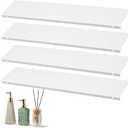 Leinuosen 4 Pcs Medicine Cabinet Shelves Replacement 13 Inch Bathroom Cabinet Shelf Medicine Shelves Suitable for Bathroom Living Room Kitchen Wall Mounted and Hanging (Steel)