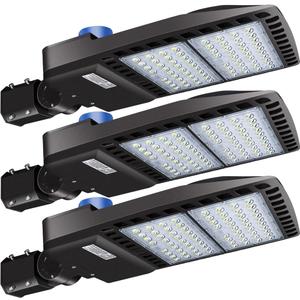 ledmo 200 Watt LED Parking Lot Light - 26,000 Lumen - 5000K Bright White - Slip Fit - with Photocell - Brown Housing