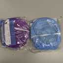 2Pcs Popup Mesh Laundry Baskets, Collapsible and Portable Laundry Hamper, Ideal for Travel and Home Use (Purple & Blue)