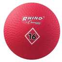 Champion Sports 16 Inch Playground Ball – Durable 2-Ply Kickball with Textured Grip - Red