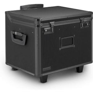 Vaultz Locking Mobile File Chest, Letter/Legal Files, 17.5" X 15.5" X 14.5", Black