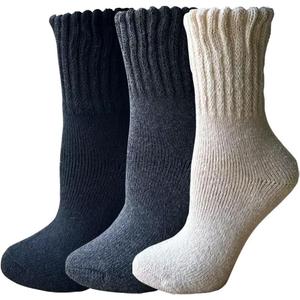 Yoicy Womens Super Thick Wool Socks - Soft Warm Comfort Casual Crew Winter Socks (Pack of 3-5), Multicolor