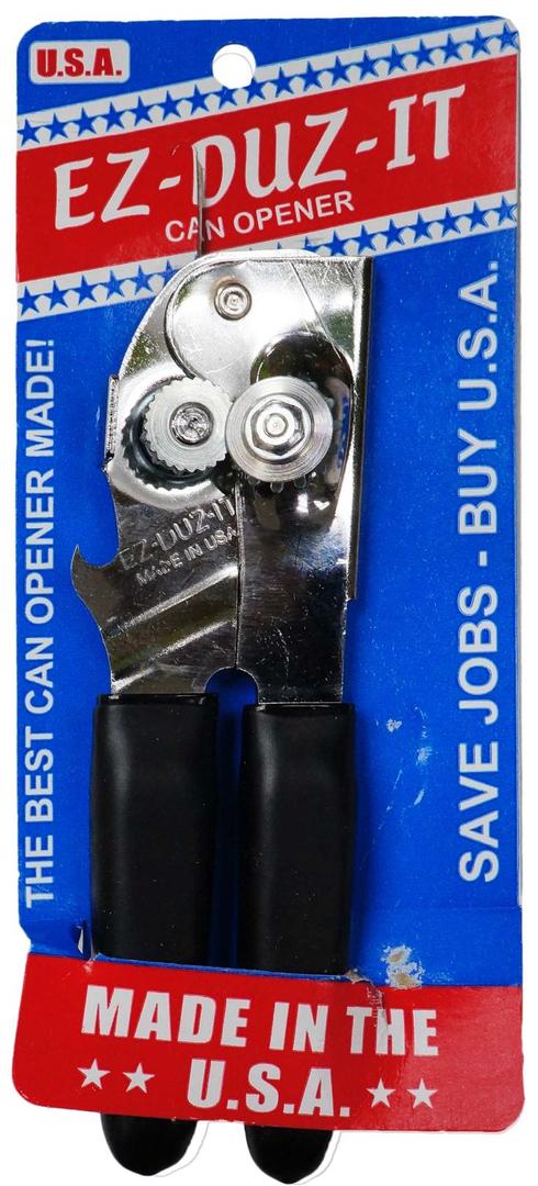 EZ-DUZ-IT Can Opener with Black Grips