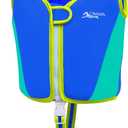 Toddler Swim Vest Kids Floaties Boys Girls Swim Float Jacket Buoyancy Swimwear (Small(1-2yrs/22-33lbs), Blue/Aqua)