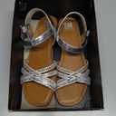SM NEW YORK SANDALS SIZE 5, SILVER, JSIENNA