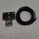 GE RG6 Coaxial Cable, 15 ft. F-Type Connectors, Quad Shielded Coax Cable, 3 GHz Digital, In-Wall Rated, Ideal for TV Antenna, DVR, VCR, Satellite, Cable Box, Home Theater, Black, 33732