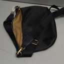 KALIDI Black Crossbody Bags for Women Travel Flat Fanny Packs for Woman Men Nylon Cross Body Purse Fashion Belt Bum Bag