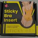 Double Sided Sticky Bra Push Up, Invisible Bra Pad Inserts for Large Breasts, Adhesive Bra for Bikini Swimsuit (Beige, Medium)