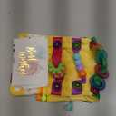 Sensory Aids for Alzheimer Patients for Therapy and Anxiety Relief Autistic Dementia Sensory Mat Fidget Wrist Cuff ASD ADHD OCD (Orange)