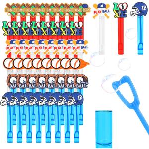 48 Pieces Baseball Party Favors for Kids Baseball Party Supplies Sports Bubble Wands Goodie Bags Stuffers Birthday Treats Classroom Prizes