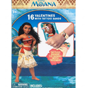 Disney Moana Valentines With Tattoo Arm Bands, 16 ct, 2 Pack