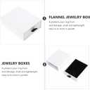 Drawer Type Jewelry Box 3.54X2.75X1.18 Inch Small Jewelry Storage Case with Soft Cotton Interior for Necklace Earring Bracelet Ring Organizer and Packaging