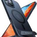 TORRAS Strong Magnetic & Seamless Stand for iPhone 16 Pro Case, [18N Mighty Magnetic] [12FT Mil-Grade Drop Tested] [Fit for MagSafe] Kickstand Protective Slim Phone Case for iPhone 16 Pro 6.3", Black