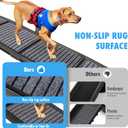Folding Dog Ramp for Cars, 63"x17" Large Dog Ramp for SUV & Truck, Non-Slip Surface & Side Handle, Portable Pet Ramp