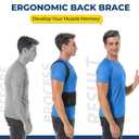 DIANMEI Back Brace Posture Corrector for Women and Men, Back Braces for Upper and Lower Back Pain Relief, Adjustable and Fully Back Support Improve Posture and Lumbar Support(XL, 39.5"-43" Waist)