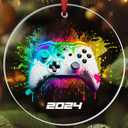 2024 Gaming Ornament  Video Game Christmas Ornament, Gamer Gift for Him, Her, Boyfriend, or Husband, Geek Room Decor for Teenage Boys