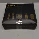 5 in 1 Blow Dryer Brush, Upgrade Hair Dryer Brush Set Negative Ion Air Styler Curling Wrap Air Curler, Hot Air Brush Curling Iron Hair Styling Tools As A Gift for Straight/Curl/Dry/Smooth (Gold)