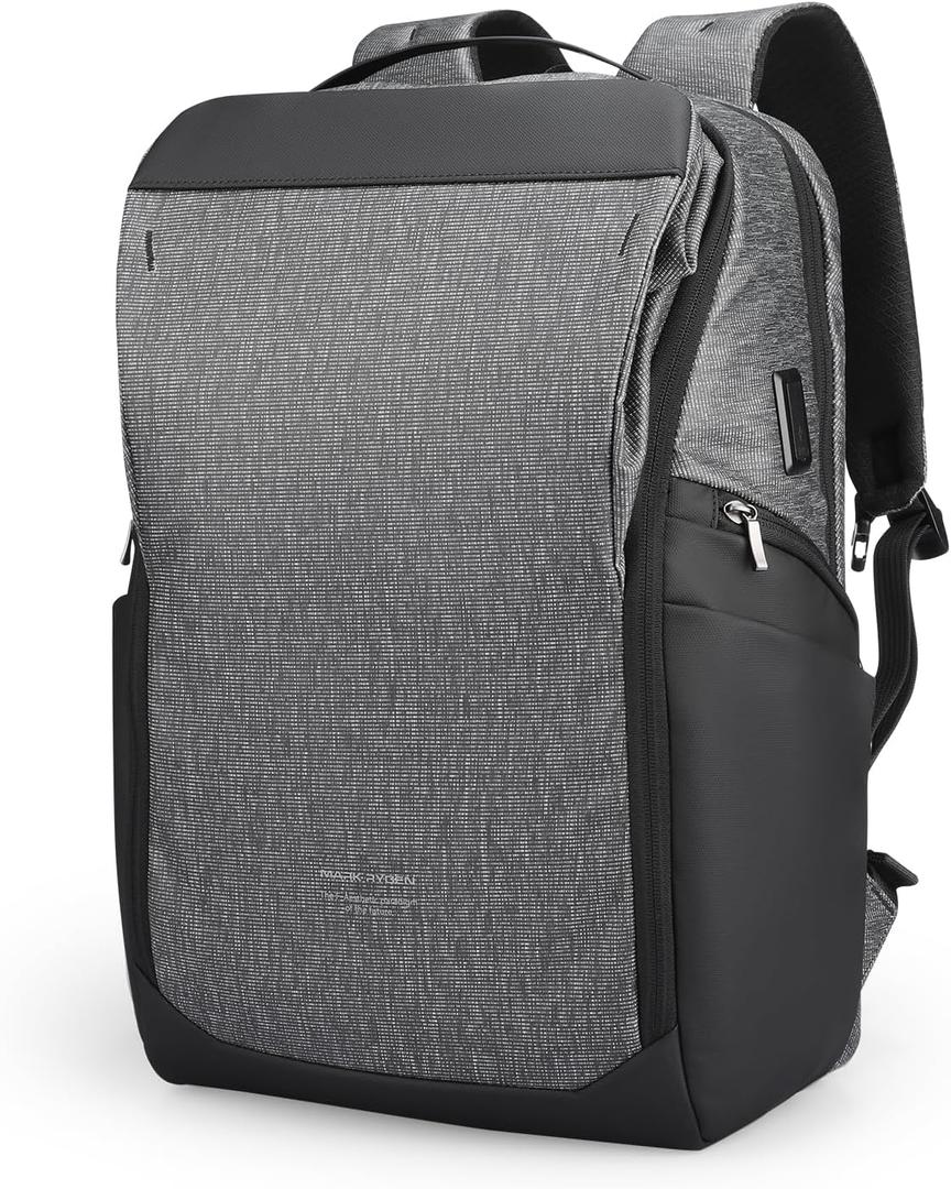 MARK RYDEN Business Backpack for Men, High Tech 15.6 Inch Laptop Backpack with USB Charging Port and Magnetic Pocket, Fashion Casual Backpack Ideal for Working, Daily Life