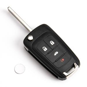 sourcing map Chevrolet Camaro Cruze Malibu Volt 5-Button Remote Key Fob Shell with Blade Replacement Case
