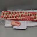 LIZRROT Wireless Keyboard and Mouse Combo, Round Keycaps, Retro Typewriter Keyboard Silent, Auto Sleep, 2.4G Wireless Connection for PC/Windows/Mac (Pink)