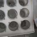 13 OZ Red & White Glasses, Clear Water Goblets Set of 12,Multi-purpose Water Goblet Glasses Dessert Port Short Stemmed Drinking Glass for Party, Wedding, Home Bar