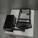 Outdoor Wall Lantern with GFCI Outlet, Dusk to Dawn Outdoor Lighting with Clear Glass Shade, Waterproof Outside Porch Lights for House Garage Front Door, Bulb Included (Black with Brushed Gold)