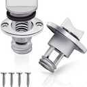 2 Pack 316 Stainless Steel Boat Drain Plug Fits 1" Hole - Thread for 3/4" with Screws & Rubber Seal O-Rings - Marine Grade Fits Most Fishing Boats, Yachts, Deck Drains, Livewells & Bilge Accessories