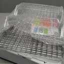 TeamFar Cooling Rack, 5-Tiers Stainless Steel Baking Cooling Wire Rack for Baking Roasting Cooking, Healthy & Firmly Weld, Stackable & Collapsible, Dishwasher Safe, 15x10