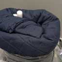 Luxshare Home Reversible Oversized Sofa Covers Couch Cover Furniture Protector for Dogs Elastic Straps Water Resistant (XL Sofa, Navy/Camel)