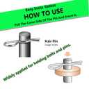 Cotter Pin Assortment Kit, Hincell 300Pcs Cotter Pins Hairpin Assortment Kit R Cotter Pins Clips Zinc Plated Hair Clip Hitch Pin Clips Fastener Set for Automotive Marine Tractors Mower Carts