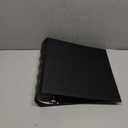 LETVPVOW 1 Pcs Vintage Hardback 3 Ring Binder 3 Inch, Professional Leather Binder 3 Ring, Three Ring Binders Fits 8.5 x 11, D Ring Binders for Home, School and Office- (1 Black and 1 Dark Green)