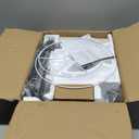 Upgraded Dimmable Floor Lamp, 1000 Lumens LED Edison Bulb Included, Arc Floor Lamps for Living Room Modern Standing Lamp with Linen Shade, Tall Lamp for Bedroom Office Dining Room- Black