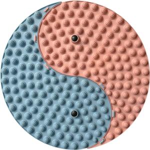 Foot Massager Mat, Yinyang Balance Tai ji Bagua Pattern with Magnetic Therapy, Acupressure Reflexology Mat for Daily Foot Relaxation and Pain Relief, Pink and Blue