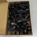Briwooody 50 Pack 1 1/4 Inch Pipe Supports Suspension Clamp Pipe Clamps Pex Clamps for Pex, Copper, CPVC(Black)