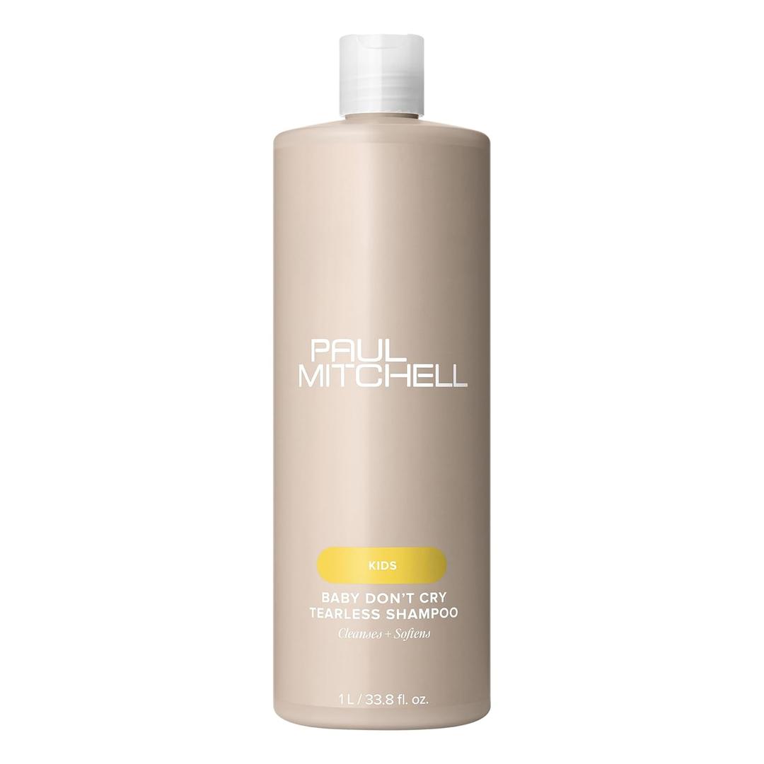 Paul Mitchell Baby Dont Cry Tear-Free Shampoo, Cleanses + Softens Hair, For Children of All Ages (33.8 Fl Oz (Pack of 1))