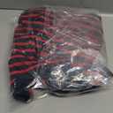 SHEWIN Oversized Sweatshirt for Women Crewneck Striped Shirt Long Sleeve Tops Pullover Womens Fall Fashion 2025 (Medium, Navy Blue/Red)