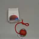 360 Automatic Rolling Interactive Pet Toy. Indoor Flashing LED Floor Roller with Random Motion for Cats & Small Dogs, Continuous Stimulation & Exercise. (Red)