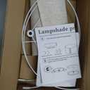 GO&SO Oatmeal Linen Lamp shades Large Drum Linen Lampshade 16" Top x 16" Bottom x 10" High (Spider) Farmhouse Lampshade for Table & Floor Lamp - Lampshades Replacement