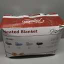 Homemate Heated Electric Blanket King Size - 100"x90" Heating BedBlanket Throw with 10 Heating Levels&8 Hours Auto Off, Fast Heating Over-Heated Protection Ultra Soft Flannel ETL Certified, Grey