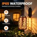 Solar Lanterns Outdoor, Waterproof Hanging Metal Solar Lanterns LED Decoration for Garden, Yard, Patio - Perfect Birthday Gifts for Women Mom Grandma(Hummingbird)