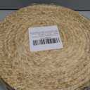 Round Woven Placemats 14 inch Set of 10 - Boho Rattan Placemats Natural Water Hyacinth Placemat, Farmhouse Weave Place Mats, Rustic Braided Wicker Table Mats for Dining Table,Home,Wedding